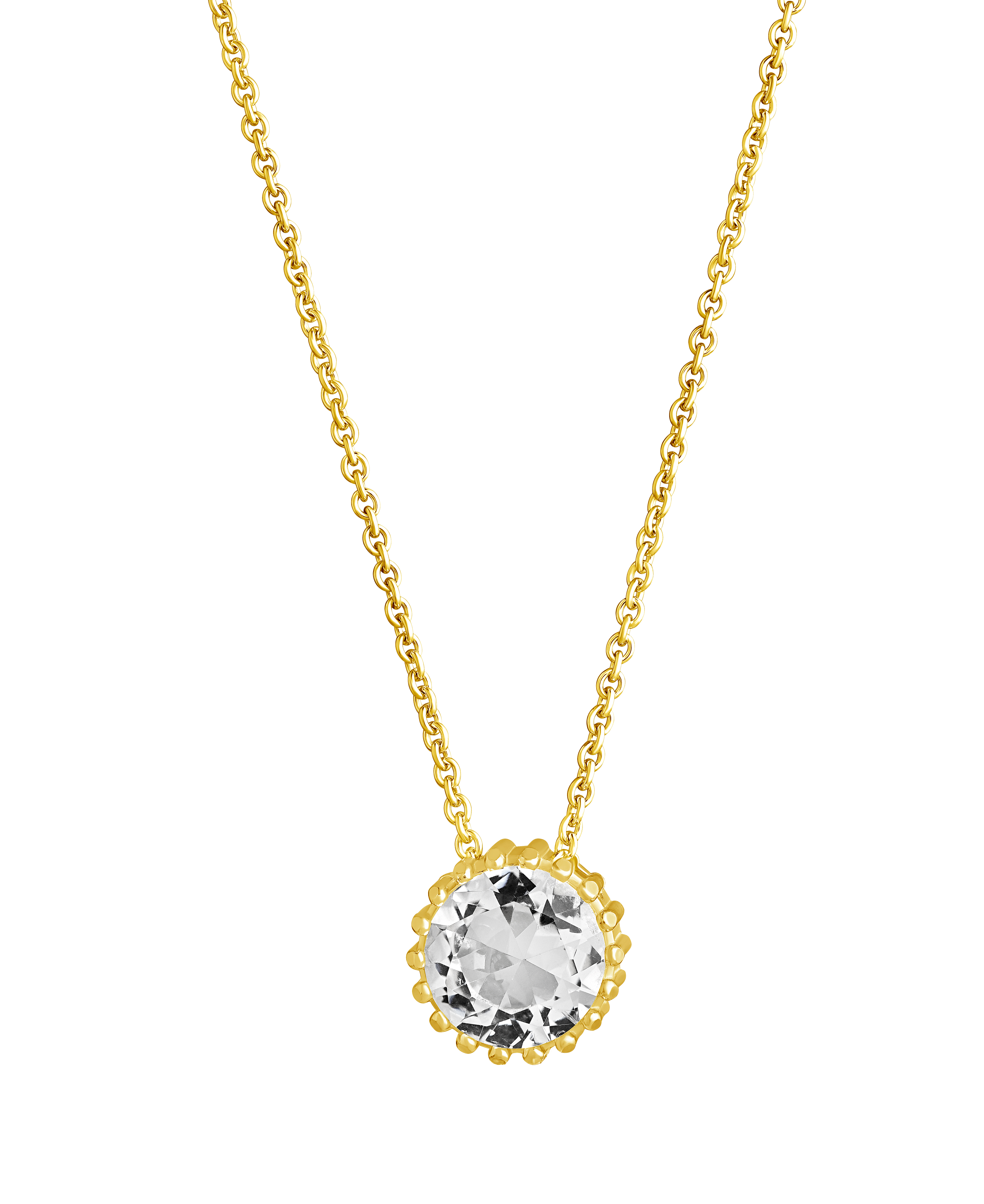 Lempikoru Bud solitaire gold plated necklace 52 078 01 500