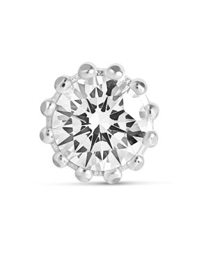 Lempikoru Bud stud earring clear 3307601000
