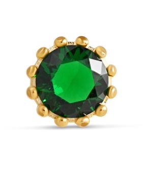 Lempikoru Bud stud earring green gold plated 5307612000