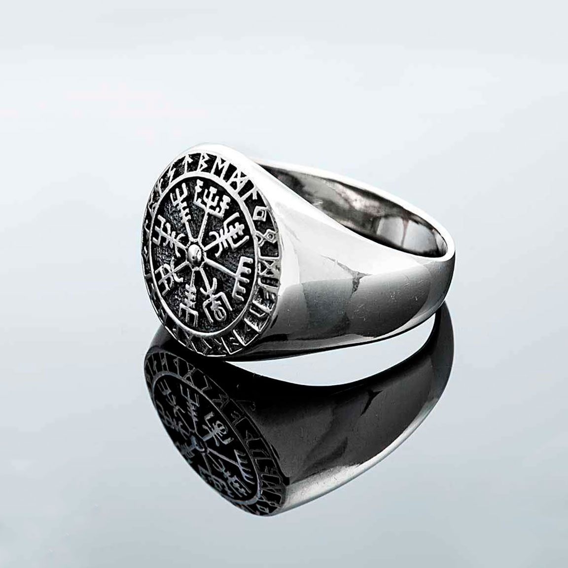 Northern Viking Jewelry Vegvisir ring NVJ-H-SO001