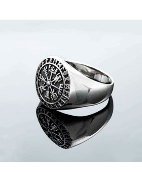 Northern Viking Jewelry Vegvisir ring NVJ-H-SO001