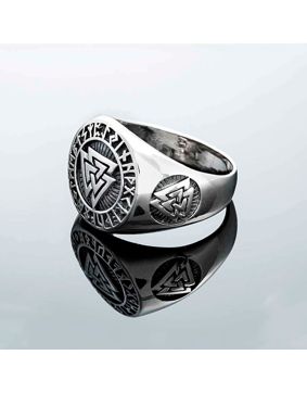 Northern Viking Jewelry Valknut ring NVJ-H-SO003