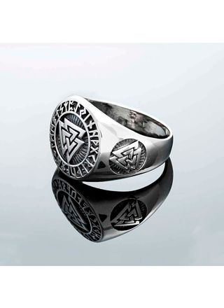 Northern Viking Jewelry Valknut ring NVJ-H-SO003