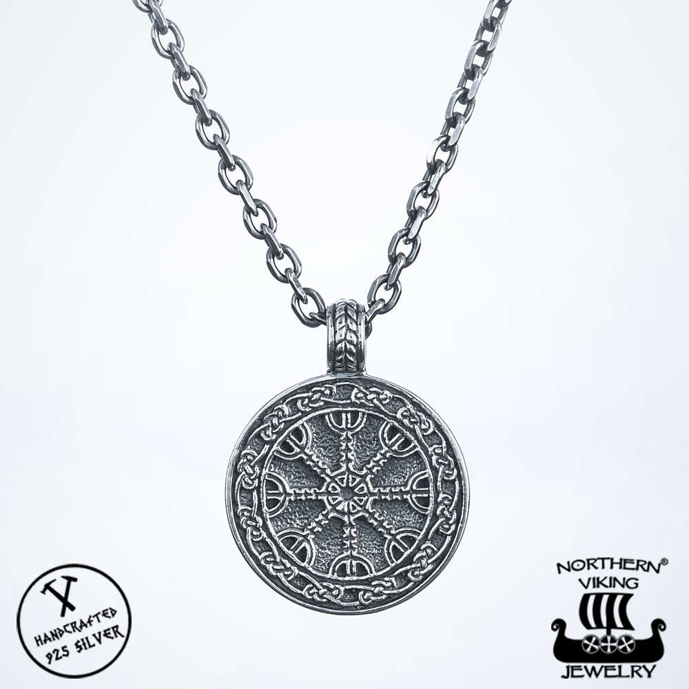 Northern Viking Jewelry Helm Of Awe Necklace NVJ H RS001 watchesonline