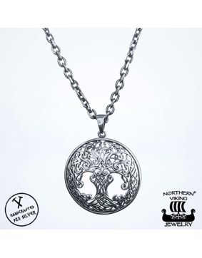 Northern Viking Jewelry Tree Of Life Necklace NVJ-H-RS026