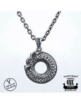 Northern Viking Jewelry Dragon Necklace NVJ-H-RS033