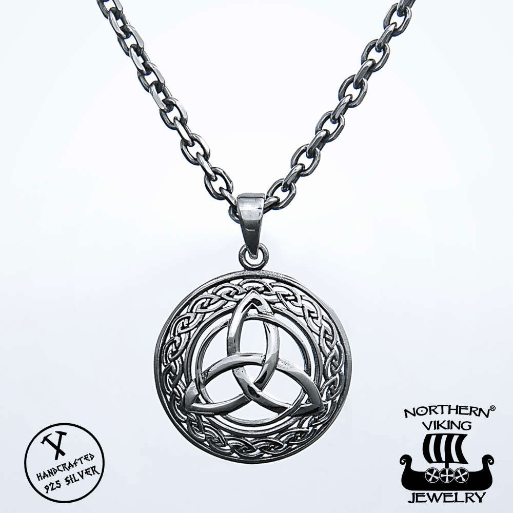 Northern Viking Jewelry Triquetra Necklace NVJ-H-RS034