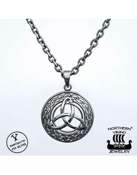 Northern Viking Jewelry Triquetra Necklace NVJ-H-RS034