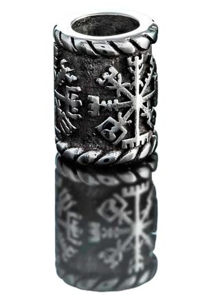 Northern Viking Jewelry Vegvisir Beard Ring NVJHE007