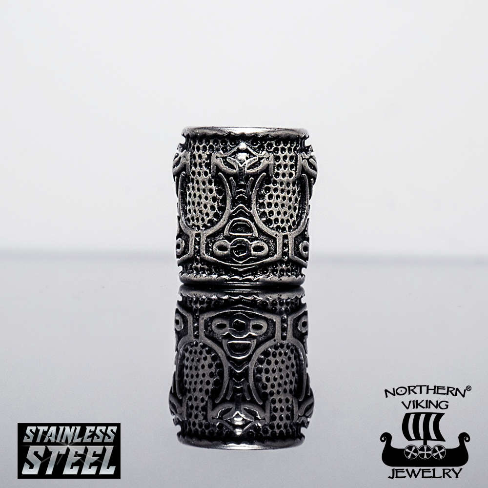 Northern Viking Jewelry Mjölnir Beard Ring NVJHE012