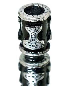 Northern Viking Jewelry Black Thor beard ring NVJHE013 6mm