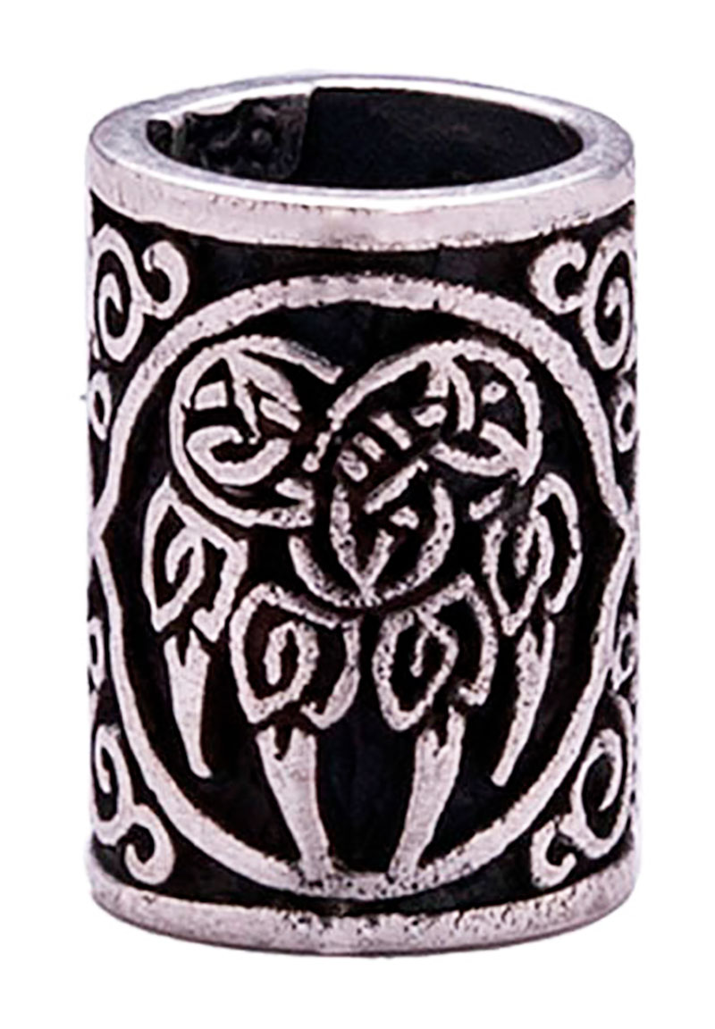 Northern Viking Jewelry Silver Bear Paw beard ring NVJHE024