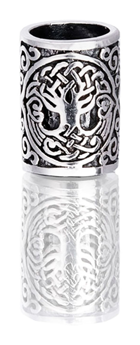 Northern Viking Jewelry Silver Yggdrasil beard ring NVJHE029