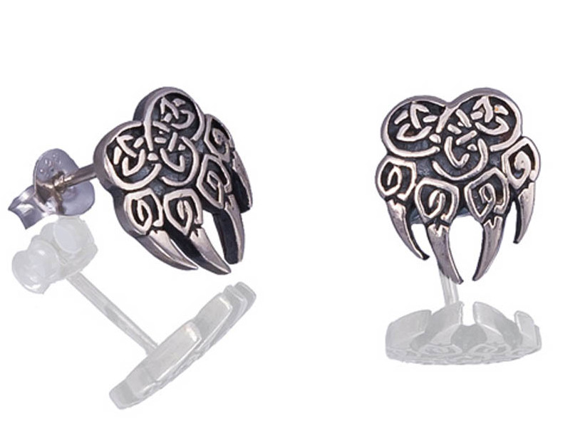 Northern Viking Jewelry Karhun Käpälä Earrings NVJKK024