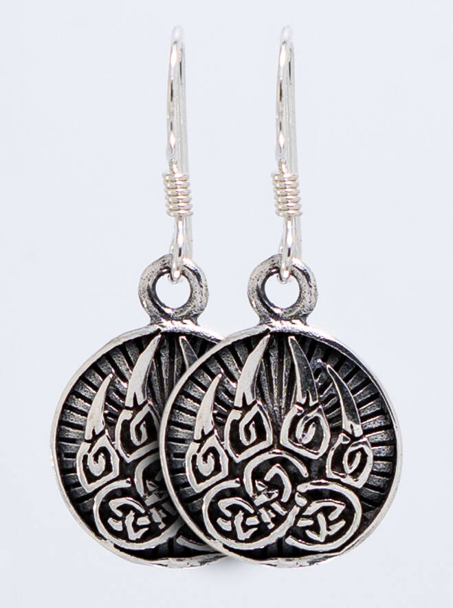 Northern Viking Jewelry Karhun Käpälä Earrings NVJKK026