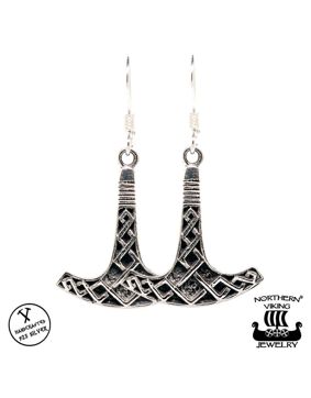 Northern Viking Jewelry Ukko's Hammer hook Earrings NVJKK027