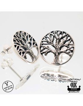 Northern Viking Jewelry Tree Of Life stud Earrings NVJKK032