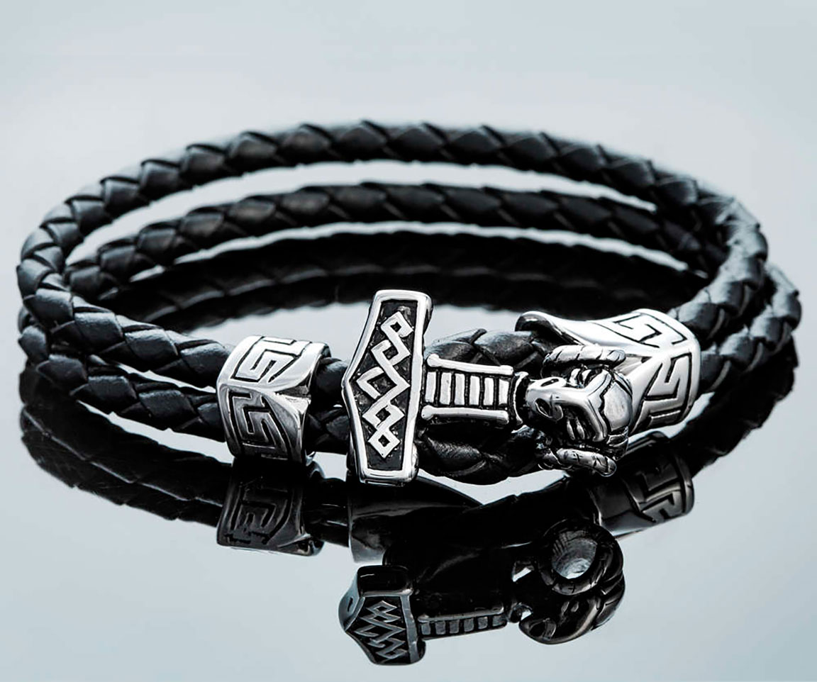 Northern Viking Jewelry Thor's Hammer Bracelet NVJRA001