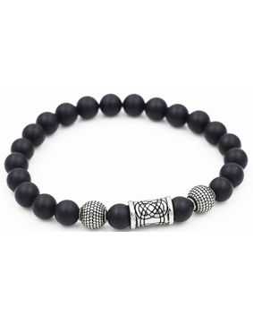 Northern Viking Jewelry Blackstone Knotwork Bracelet NVJRA005