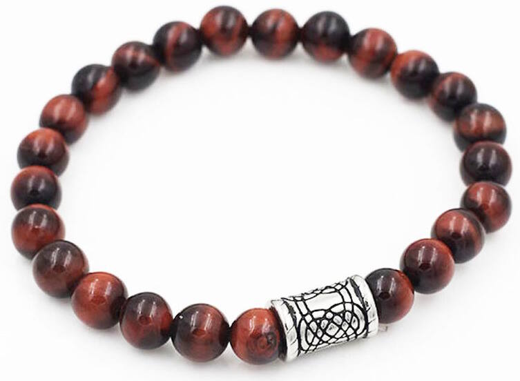 Northern Viking Jewelry Tiger Eye Knotwork Bracelet NVJRA006