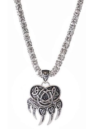 Northern Viking Jewelry NVJRS047 Necklace Bears Paw
