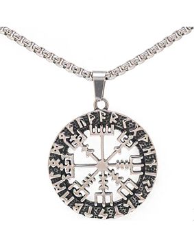 Northern Viking Jewelry Riimu Viking Compass NVJRS086