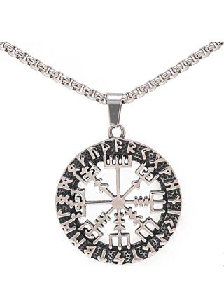 Northern Viking Jewelry Riimu Viking Compass NVJRS086