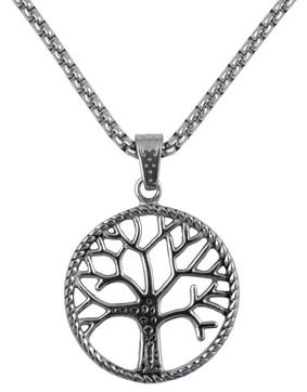 Northern Viking Jewelry NVJRS091 Solid tree of life necklace