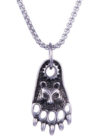 Northern Viking Jewelry Necklace The Bear NVJRS102
