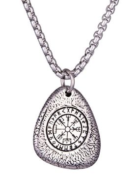 Northern Viking Jewelry Vegvisir Stone Necklace NVJRS116