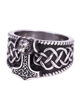 Northern Viking Jewelry Thorin Vasara Celtic Knot Ring NVJSO030