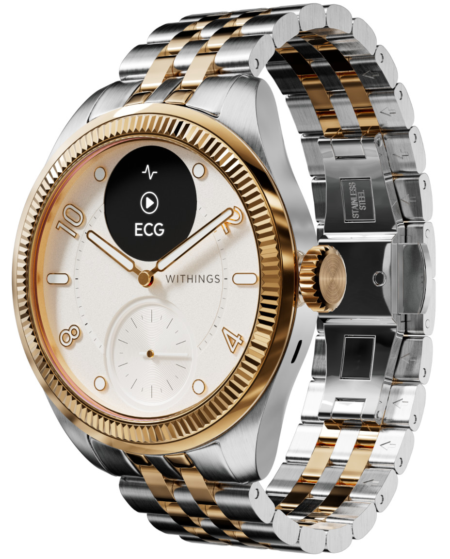 Withings ScanWatch Nova Brilliant Rose Gold 39mm smartwatch