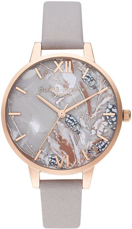 Olivia Burton Abstract Florals Grey Lilac Oalve Rose gold OB16VM37 watchesonline