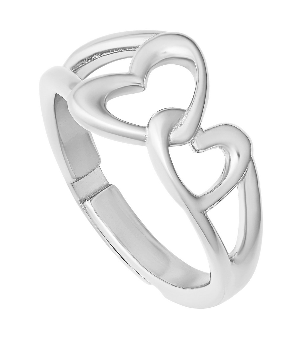 Lempikoru lucky heart ring adjustable silver platinum 36 051 00 155