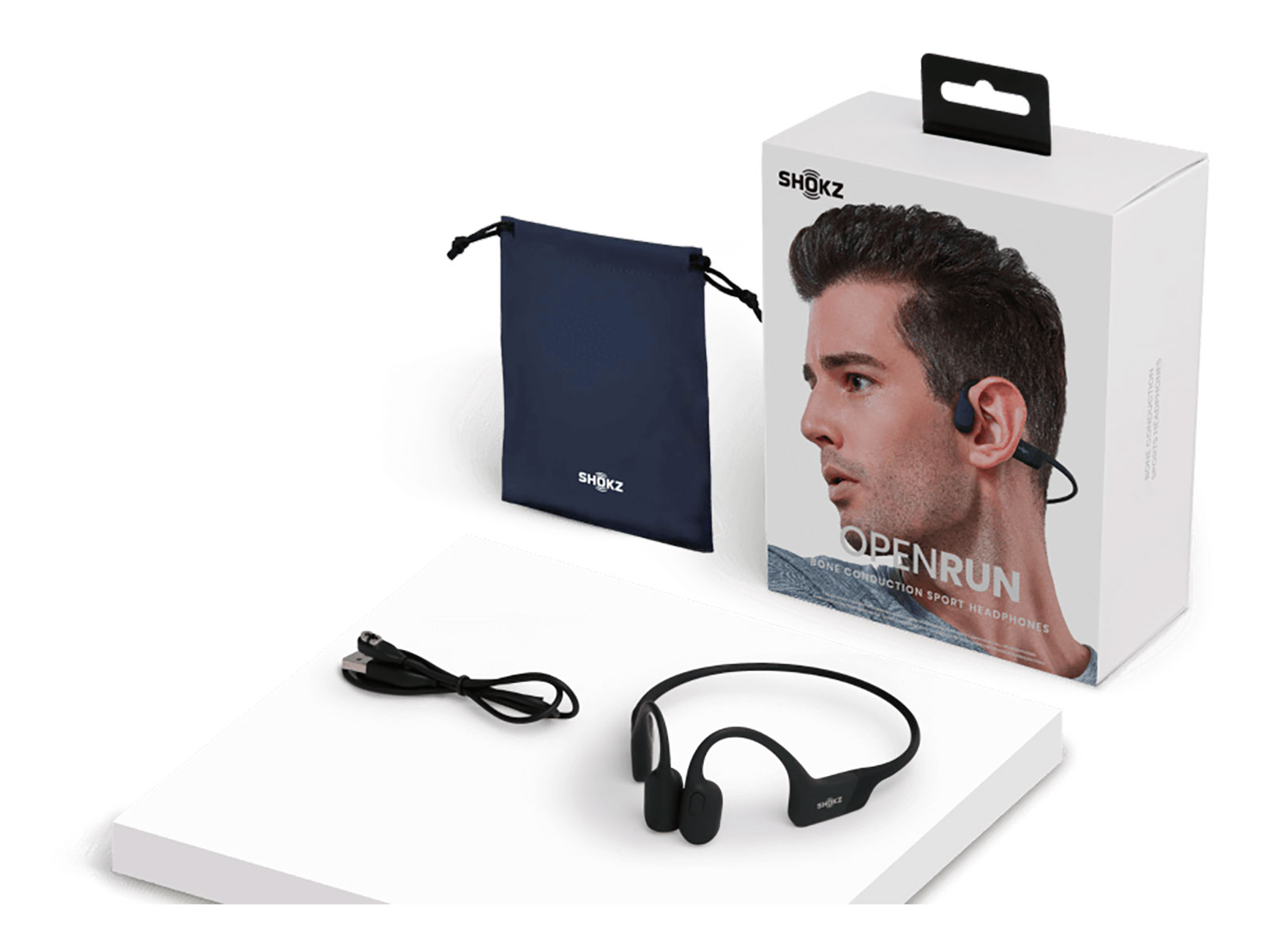 Shokz OpenRun Black Pro luujohdekuulokkeet - watchesonline.com
