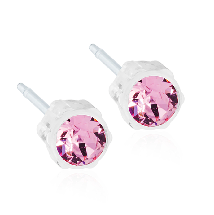 Blomdahl EJ MP 4 mm Light Rose pink earrings 15-0103-24
