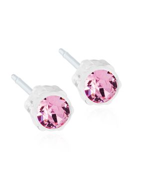 Blomdahl EJ MP 4 mm Light Rose pink earrings 15-0103-24