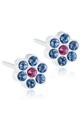 Blomdahl Daisy Alexandrite/Rose earrings 5 mm