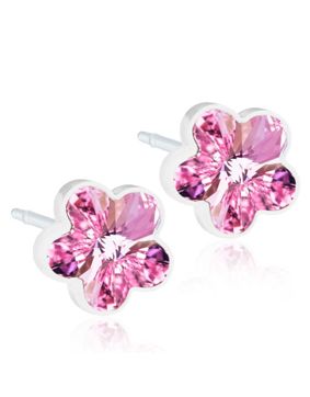 Blomdahl Flower Light Rose earrings 6 mm