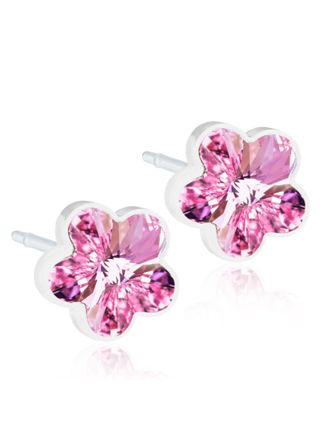 Blomdahl Flower Light Rose earrings 6 mm