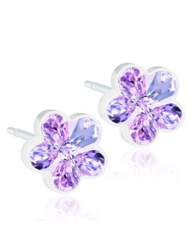 Blomdahl Flower Violet earrings 6 mm