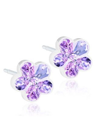 Blomdahl Flower Violet earrings 6 mm