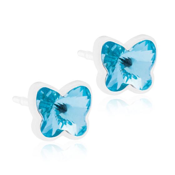 Blomdahl Medical Plastic Earrings - Crystal 4 mm