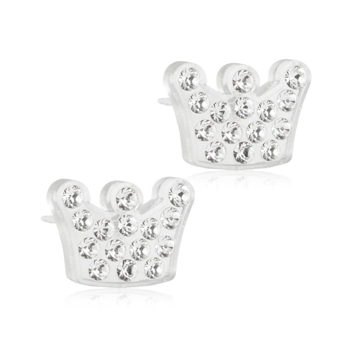 Blomdahl Brilliance Princess Crystal earrings  9 mm
