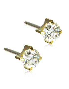 Blomdahl Tiffany White earrings 5mm 15-1304-30