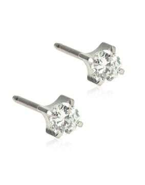 Blomdahl Tiffany White earrings 4mm