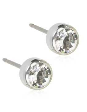 Blomdahl Bezel Crystal earrings 5mm