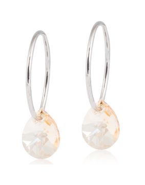 Blomdahl Ring 14mm Drop 8 mm Golden Shadow earrings