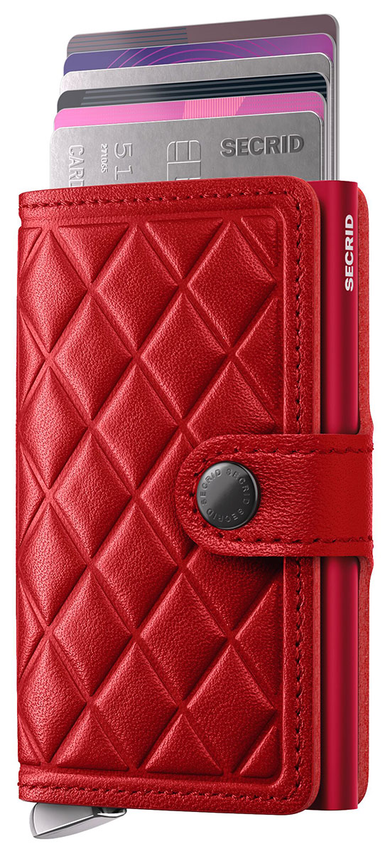Secrid Premium Miniwallet Emboss Diamond Red