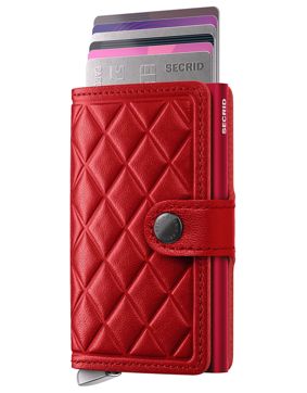 Secrid Premium Miniwallet Emboss Diamond Red